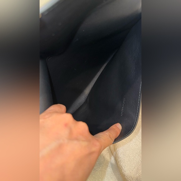 •••SOLD•••Auth Alexander McQueen Nocturnal Skull Calfskin Leather Clutch Black - Picture 13 of 16